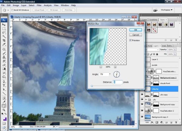 Creation of Lady Liberty Goes AWOL!: Step 12